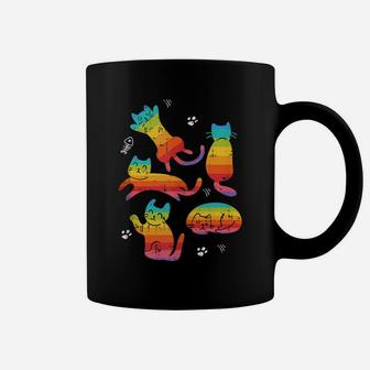 Lgbt-Q Cat Kawaii Gay Pride Rainbow Cool Animal Ally Gifts Coffee Mug | Crazezy