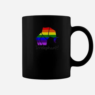Lgbt Rainbow Colors Elephant Irrelephant Gift Unisex Coffee Mug - Thegiftio UK