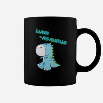 Liam Asaurus Name Personalized Dinosaur Coffee Mug - Thegiftio UK