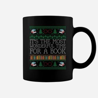 Librarian Books Reading Ugly Christmas Sweaters Sweatshirt Coffee Mug | Crazezy CA