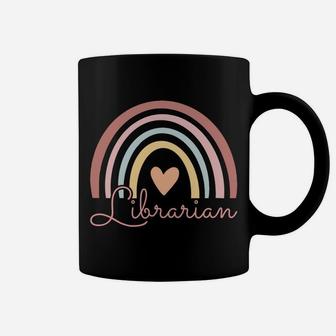 Librarian Cute Boho Rainbow Funny Back To School Librarian Coffee Mug | Crazezy