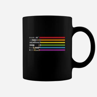 Lightsaber Rainbow Shirt Coffee Mug - Thegiftio UK