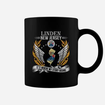 Linden New Jersey It Is Where My Story Begins Coffee Mug - Thegiftio UK
