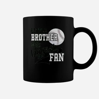 Little Brother And Biggest Fan Coffee Mug | Crazezy