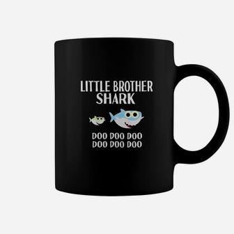 Little Brother Shark Doo Doo Coffee Mug | Crazezy