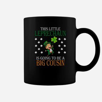 Little Leprechaun Is Going To Be Big Cousin St Patrick Coffee Mug - Thegiftio UK