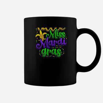 Little Miss Mardi Gras Girls Kids Daughter Niece Beads Coffee Mug - Thegiftio UK