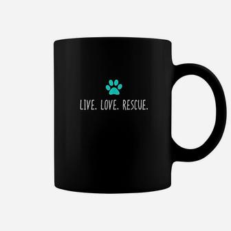 Live Love Rescue Cute Veterinarian Vet Gift Coffee Mug | Crazezy