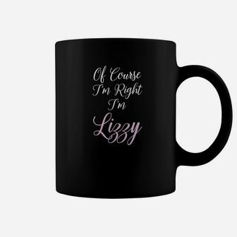 Lizzy Name Personalized Girls Women Cute Pink Gift Coffee Mug - Thegiftio UK