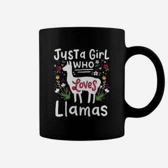 Llama Just A Girl Who Loves Llamas Coffee Mug | Crazezy