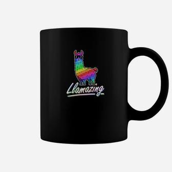 Llama Rainbow Llamazing Funny Animal Cool Image Gifts Coffee Mug - Thegiftio UK