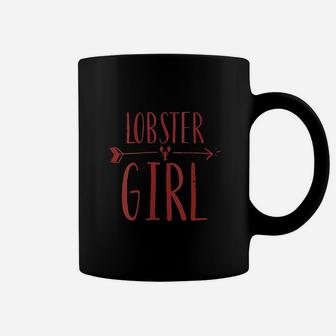 Lobster Girl Funny Maine Lobster Red Coffee Mug | Crazezy
