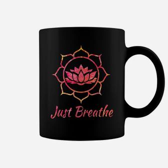 Lotus Flower Meditation Mindful Breathing Gift Coffee Mug | Crazezy