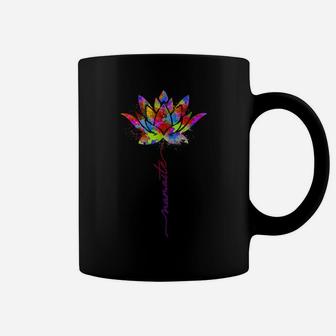 Lotus Flower Namaste Yoga Lover Watercolor Meditation Zen Coffee Mug | Crazezy