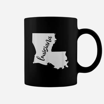 Louisiana Map Home Coffee Mug - Thegiftio UK