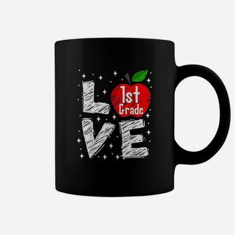 Love 1St Grade Apple Funny Back To School Teacher Gift Coffee Mug | Crazezy UK