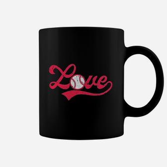 Love Baseball Script Cute Summer Coffee Mug - Thegiftio