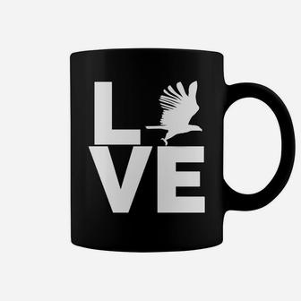 Love Falconry Flying Eagle Vintage Look Hoodie Coffee Mug | Crazezy AU
