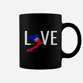 Love Haiti Pride Haitian Flag Day Ayiti Map Coat Of Arms Coffee Mug - Thegiftio
