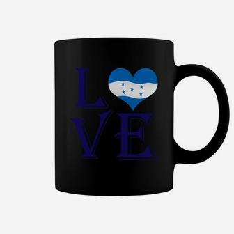 Love Heart Honduras Country Flag Lovers Coffee Mug - Seseable