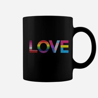 Love Is Love Rainbow Flag Heart Coffee Mug | Crazezy