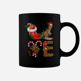 Love Kangaroo Christmas Funny Santa Hat Christmas Coffee Mug | Crazezy UK
