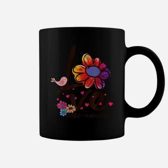 Love Mimi Life Daisy Flower Cute Mother's Day Gift Grandma Coffee Mug | Crazezy AU