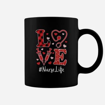 Love Nurse Valentine Nurse Life Coffee Mug - Monsterry