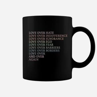 Love Over Hate Coffee Mug | Crazezy