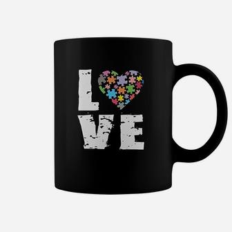 Love Puzzles Autism Awareness Coffee Mug | Crazezy