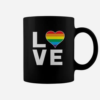 Love Rainbow Heart Coffee Mug | Crazezy DE