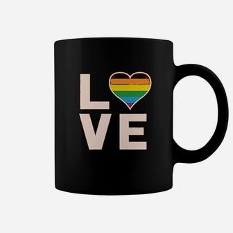 Love Rainbow Heart Coffee Mug | Crazezy CA
