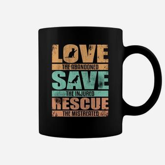 Love Save Rescue Dog Cat Pet Animal Love Hoodie Coffee Mug | Crazezy UK