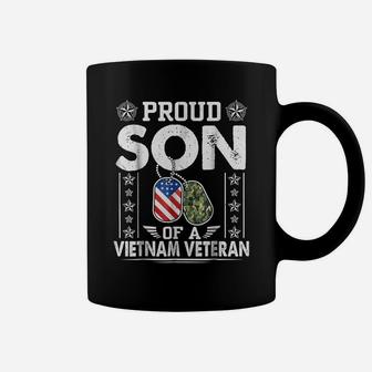 Lovely Proud Son Of A Vietnam Veteran Mom Dad Tshirt Coffee Mug | Crazezy