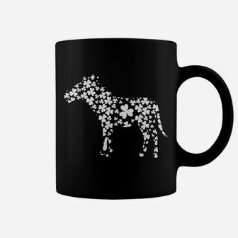 Lucky Donkey Shamrocks Irish St Patricks Cute Clover Gift Coffee Mug | Crazezy CA
