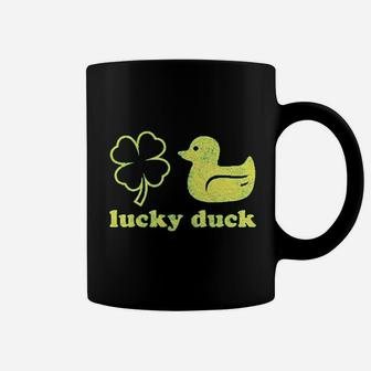 Lucky Duck Funny Shamrock St Patricks Day Coffee Mug - Thegiftio UK