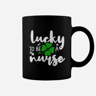 Lucky Nurse St Patricks Day Irish Nurse Gift Coffee Mug | Crazezy CA