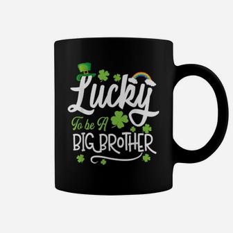 Lucky To Be A Big Brother St Patrick Day Coffee Mug - Monsterry
