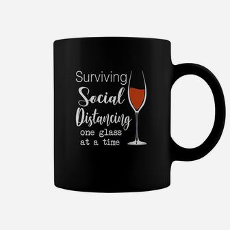 Lucoin Wine Surviving Social Coffee Mug - Thegiftio UK