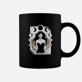 Luna The Moon Goddess Occult Moon Coffee Mug | Crazezy