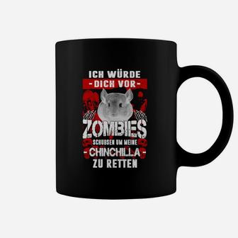 Lustiges Chinchilla-Zombie-Rettungs-Tassen für Tierfreunde - Seseable