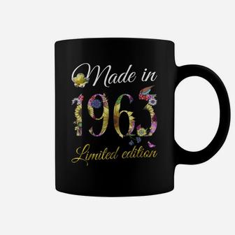 Made In 1963 Tee 58 Year Old Sunflowers Floral 58Th Birthday Coffee Mug | Crazezy AU
