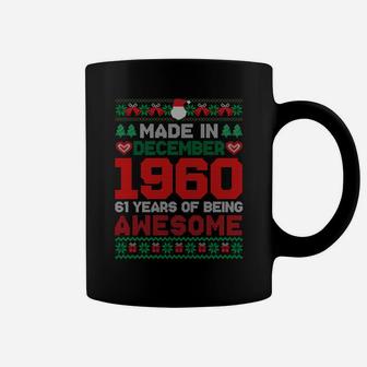 Made In December 1960 61St Awesome Birthday Christmas Coffee Mug | Crazezy