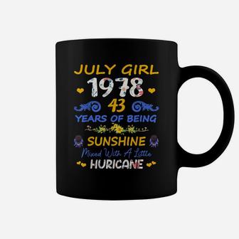 Made In July 1978 Girl 43 Years Old 43Rd Birthday Sunshine Coffee Mug | Crazezy DE