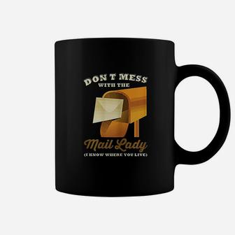 Mail Lady For Postal Worker Gift Coffee Mug - Thegiftio UK