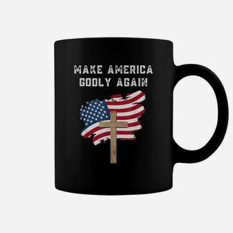 Make America Godly Again American Flag Coffee Mug - Thegiftio UK