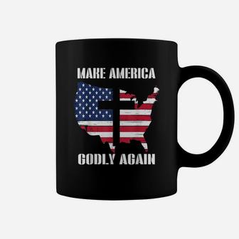 Make America Godly Again Graphic Usa Coffee Mug - Thegiftio UK