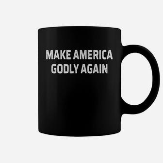 Make America Godly Again Quote Basic Coffee Mug - Thegiftio UK