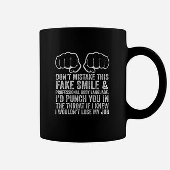 Makes Me Want To Throat Punch Coworkers Coffee Mug - Thegiftio UK