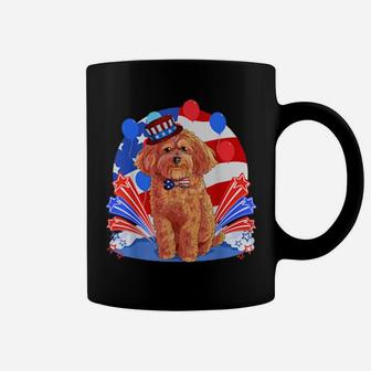 Maltipoo Merica 4Th Of July American Flag Patriotic Coffee Mug - Monsterry AU